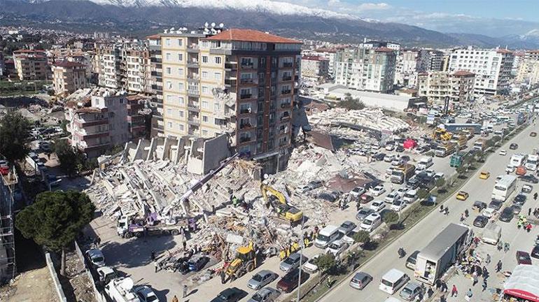 Antakyada depremin hasarı havadan görüntülendi