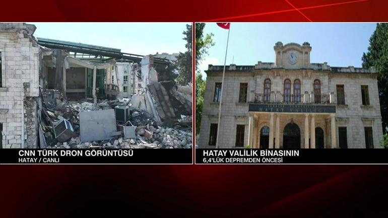 Hatay valilik binası tamamen yıkıldı