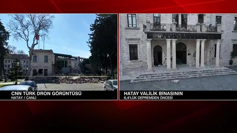 Hatay valilik binası tamamen yıkıldı