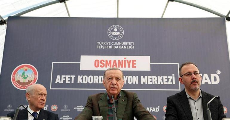 SON DAKİKA: Cumhurbaşkanı Erdoğan ve Devlet Bahçeli Osmaniyede