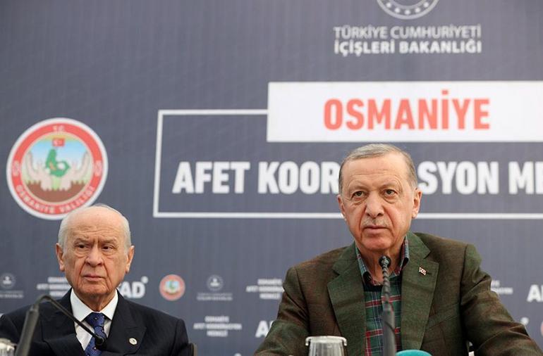 SON DAKİKA: Cumhurbaşkanı Erdoğan ve Devlet Bahçeli Osmaniyede