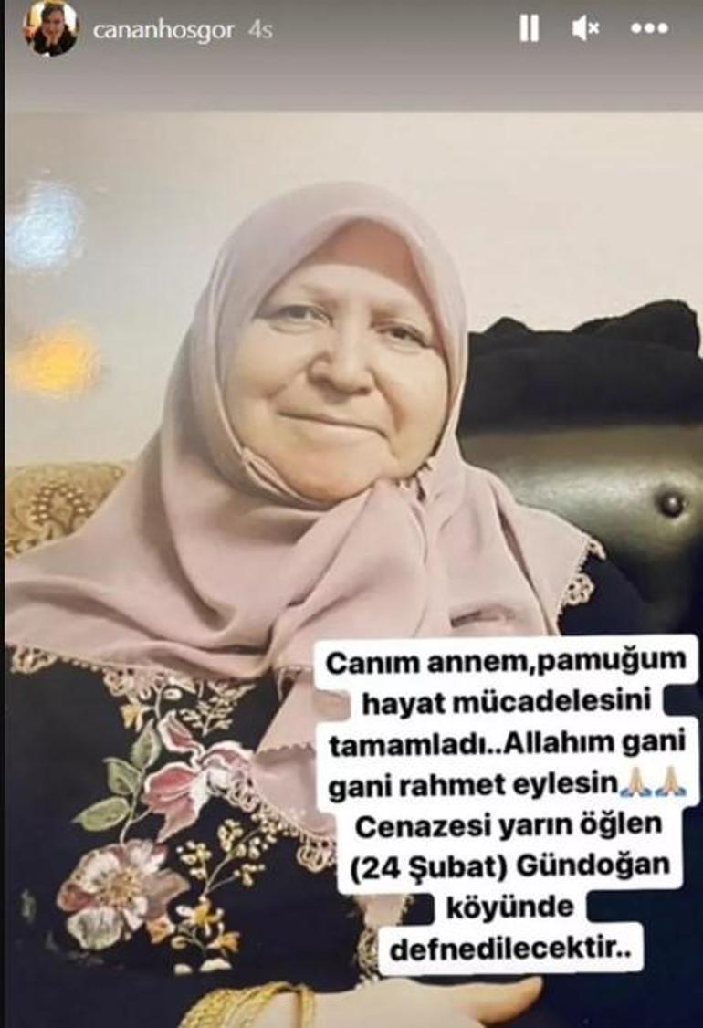 Canan Hoşgörün annesi hayatını kaybetti