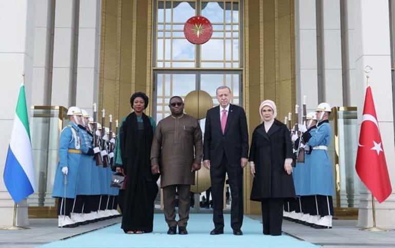 Cumhurbaşkanı Erdoğan, Sierra Leone Cumhurbaşkanı ile görüştü