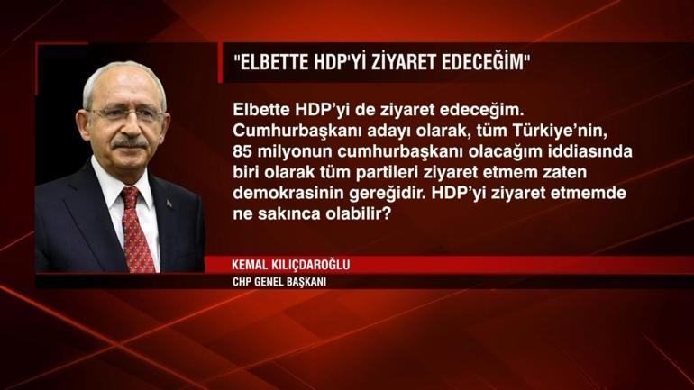 Kılıçdaroğlu: “HDP’yi ziyaret edeceğim”
