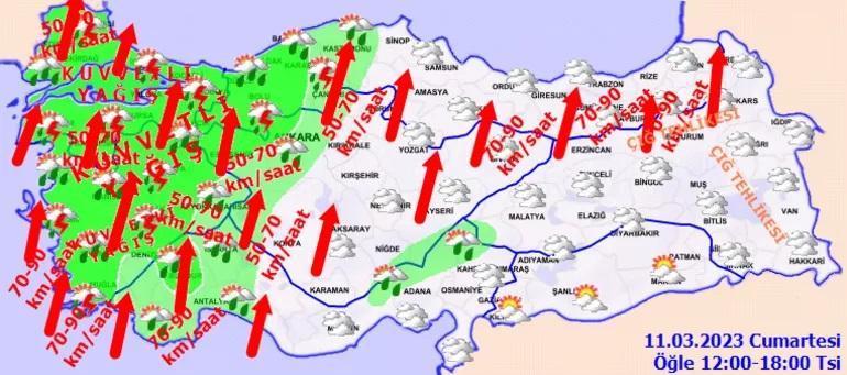 Son dakika Meteorolojiden peş peşe uyarılar: Kuvvetli rüzgar, fırtına ve sağanak...