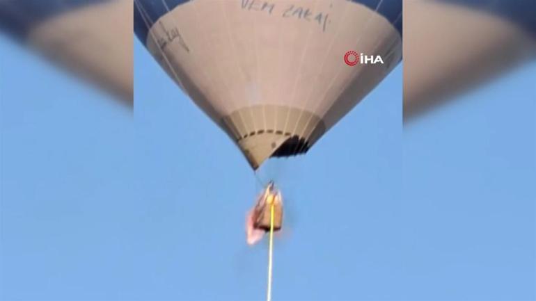 Meksikada sıcak hava balonu yandı