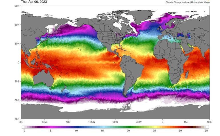 Okyanus yüzeyi ortalama sıcaklığı rekor kırdı