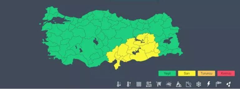 Meteorolojiden 15 ile sarı kodlu uyarı Yeni haftada hava nasıl olacak