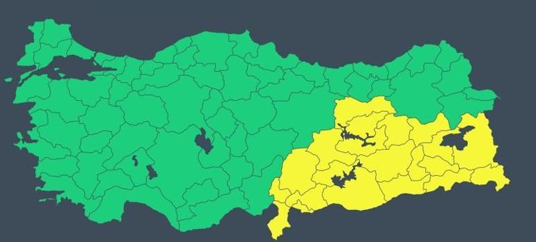 11 Nisan hava durumu: 21 kent için sarı kodlu uyarı Bugün hava nasıl olacak