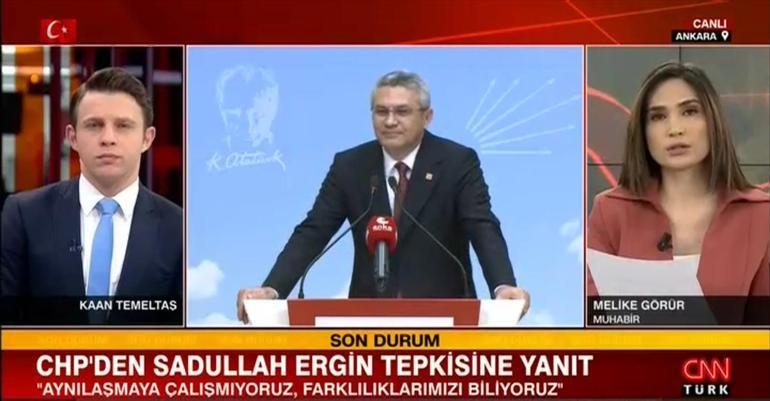 CHPden Sadullah Ergin tepkisine yanıt