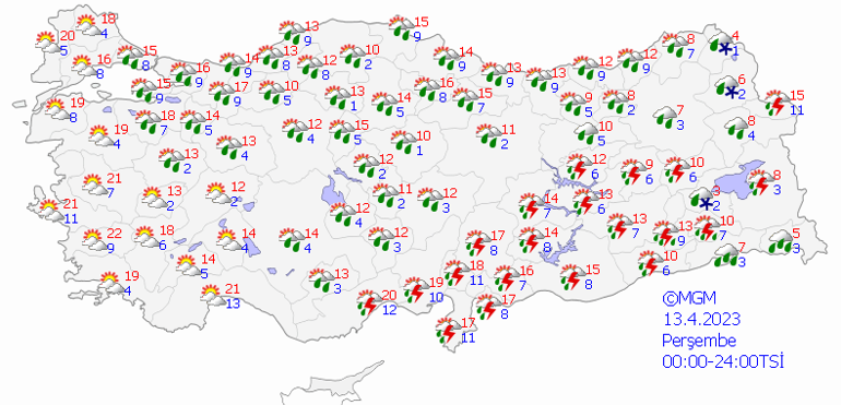 13 Nisan hava durumu: Şiddetli yağışlar o illerde etkili olacak Bugün hava nasıl