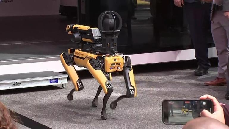 3 robot köpek New York Polis Departmanında