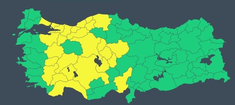 Birçok ile sarı kodlu yağış uyarısı 27 Nisan hava durumu: Bugün hava nasıl olacak