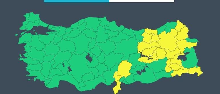 29 Nisan hava durumu: 22 kente sarı kodlu sağanak uyarısı Bugün hava nasıl olacak