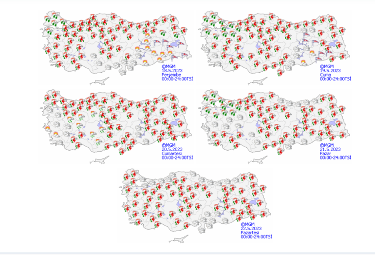 18 Mayıs hava durumu: 20 il için sarı kodlu uyarı Bugün hava nasıl olacak