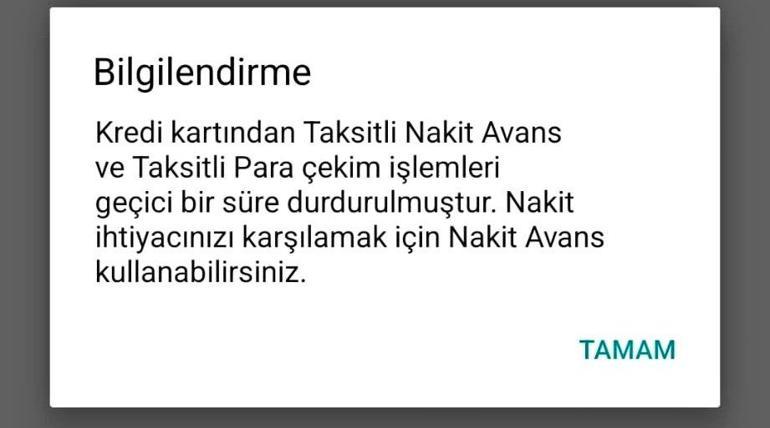 Kredi kartından nakit avans kullanımı kaldırıldı mı Merkez Bankası nakit avans kararı