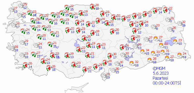 Sel ve sağanak etkili olacak 5 Haziran hava durumu: Bugün hava nasıl olacak
