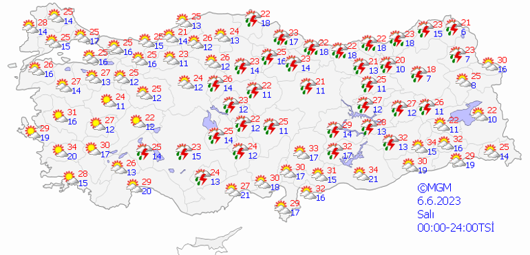O ile turuncu kodlu sağanak uyarısı 6 Haziran hava durumu: Bugün hava nasıl olacak