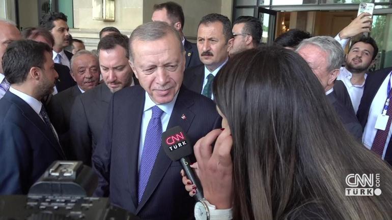 Cumhurbaşkanı Erdoğan, Aliyevle görüşme öncesi CNN TÜRKe konuştu