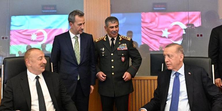 Erdoğan ve Aliyev Baküde Hava Komuta Merkezi’nin açılışını yaptı