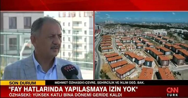 Deprem konutlarının yapımında son durum ne Bakan Özhaseki CNN TÜRKün sorularını yanıtladı