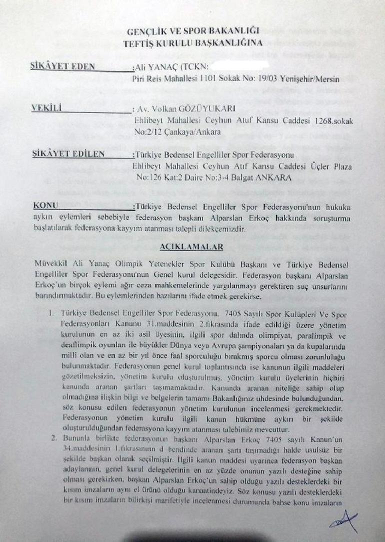 TBESF Başkanı Alparslan Erkoç hakkında soruşturma başlatıldı