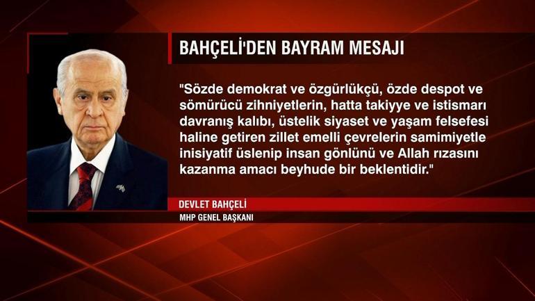 Siyasi isimlerden bayram mesajları