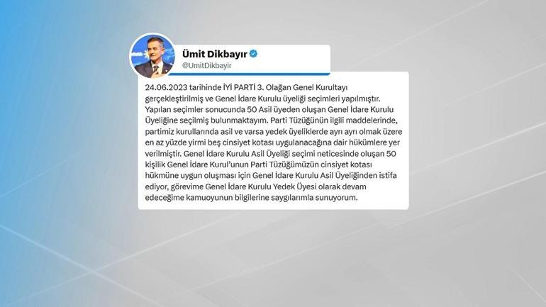 İYİ Partili Dikbayır GİKten ayrıldı