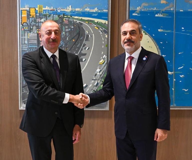 Bakan Fidan, Azerbaycan Cumhurbaşkanı Aliyev ile görüştü