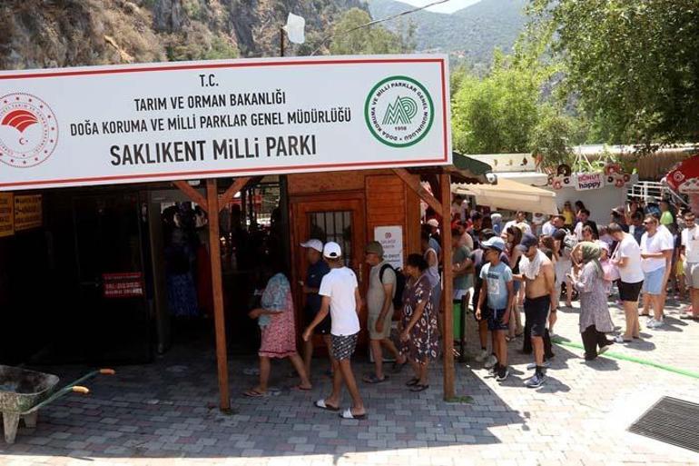 Saklıkent Kanyonunda turist bereketi