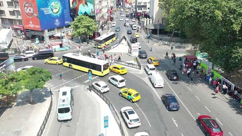Beşiktaş Meydanında trafik çilesi Viyadük kaldırıldı, trafik arttı