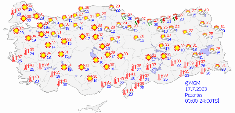 Meteorolojiden yeni uyarılar 17 Temmuz hava durumu: Bugün hava nasıl olacak