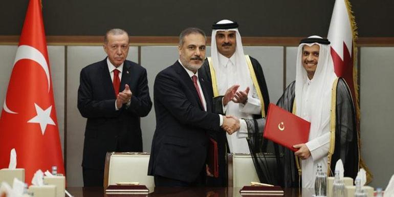 Türkiye ile Katar arasında ortak bildiri imzalandı