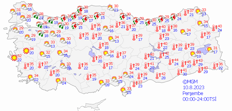 Meteoroloji saat verip uyardı 10 Ağustos hava durumu: Bugün hava nasıl olacak