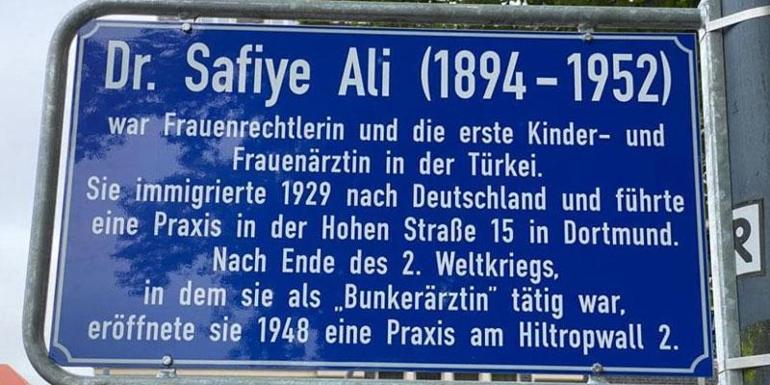 Almanyada bir sokağa Safiye Alinin adı verildi
