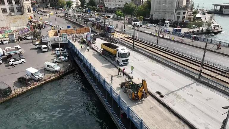 Galata Köprüsünde trafik çilesi