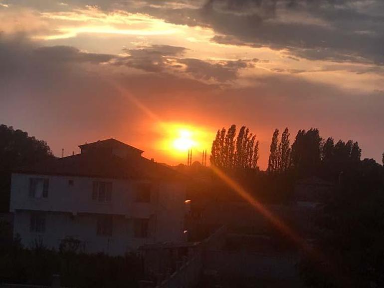 Iğdırda gün batımı görsel şölen oluşturdu