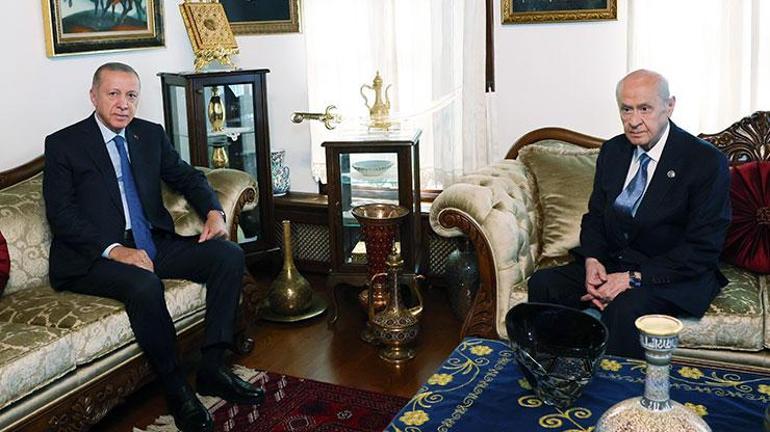 Son dakika... Erdoğan-Bahçeli görüşmesi sona erdi