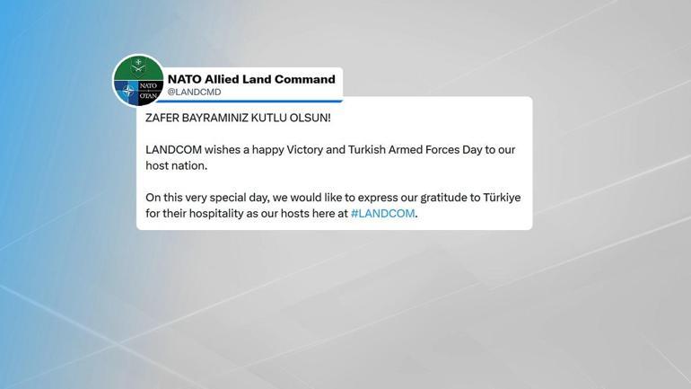 NATO’dan 30 Ağustos kutlaması