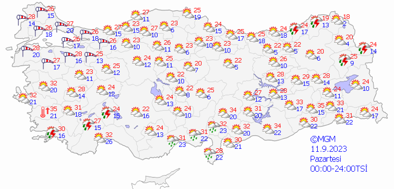 O illerde fırtına etkili olacak 11 Eylül hava durumu: Bugün hava nasıl olacak