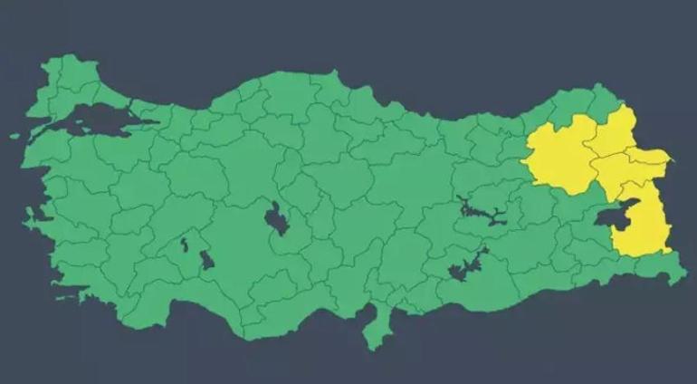 Meteoroloji tek tek saydı 5 ile gök gürültülü sağanak yağış uyarısı