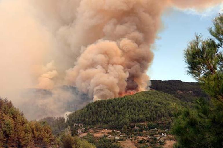 SON DAKİKA: Antalyada orman yangını