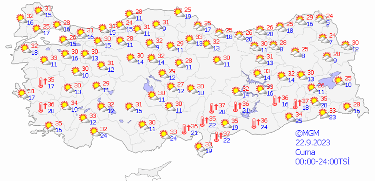 Sıcaklıklar artacak 22 Eylül hava durumu: Bugün hava nasıl olacak