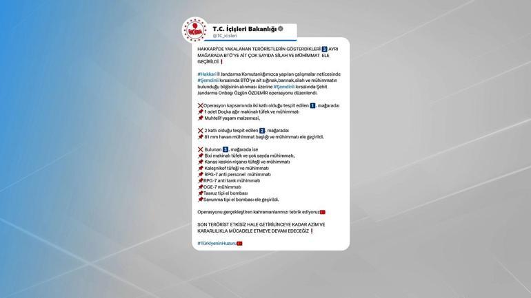 Hakkâri’de jandarmadan teröre ağır darbe
