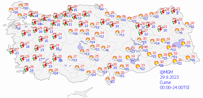 İstanbula uyarı üstüne uyarı 29 Eylül hava durumu: Bugün hava nasıl olacak