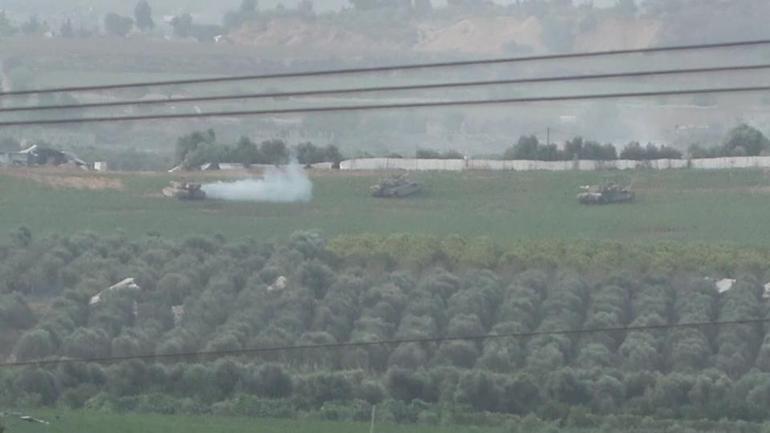 Gazzedeki İsrail tankları CNN TÜRKte