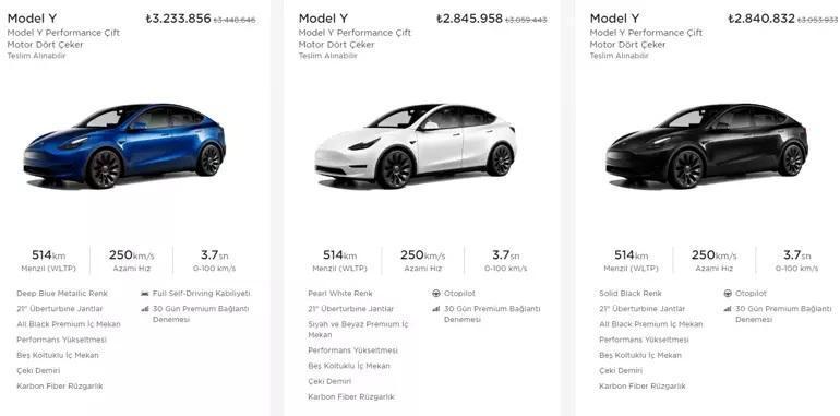 Tesla, Türkiyede de fiyat kırdı: İşte 50 araç