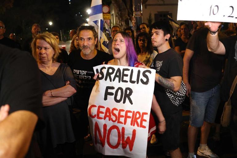 Tel Aviv protestolarında ateşkes çağrıları yapıldı