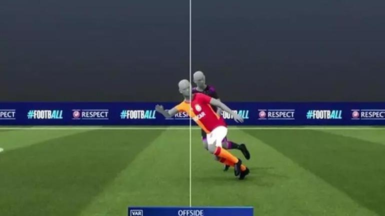 Galatasarayın iptal edilen golünde çizgi yanlış oyuncudan mı çekildi