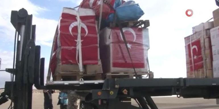Türkiyenin Gazze yardımları Mısıra ulaştı